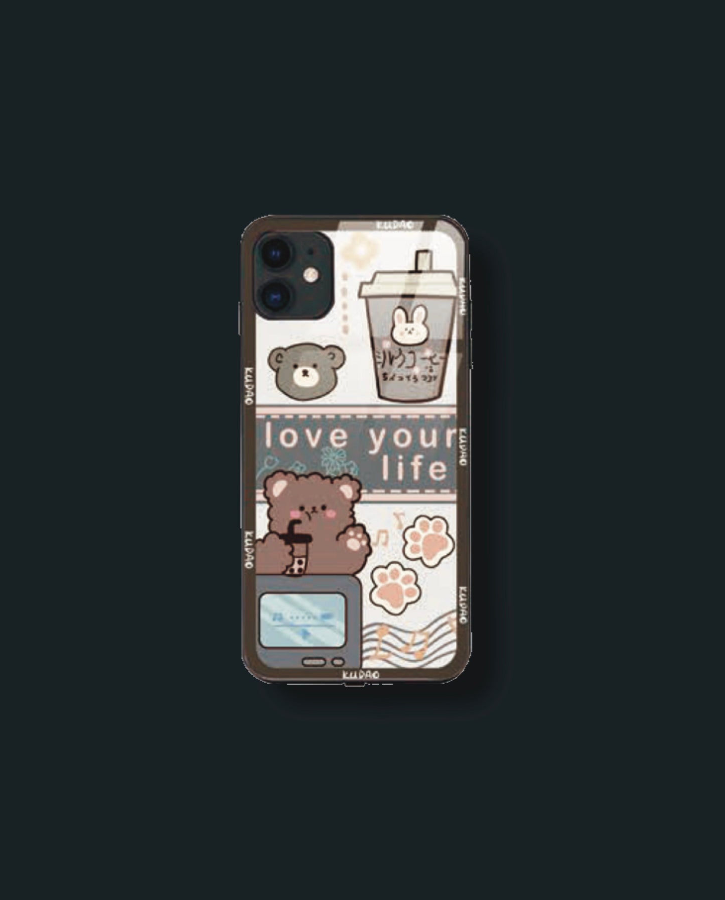 Coque de téléphone ICE-D "LOVE YOUR LIFE" Ref : 353