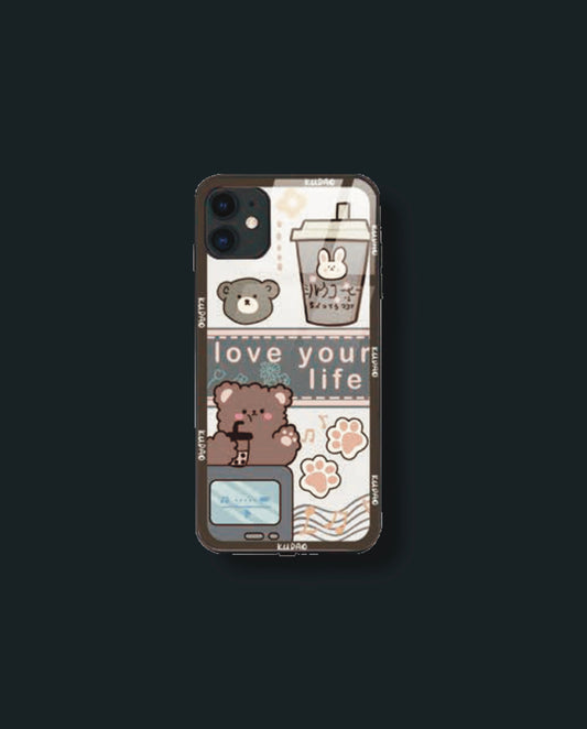 Coque de téléphone ICE-D "LOVE YOUR LIFE" Ref : 353