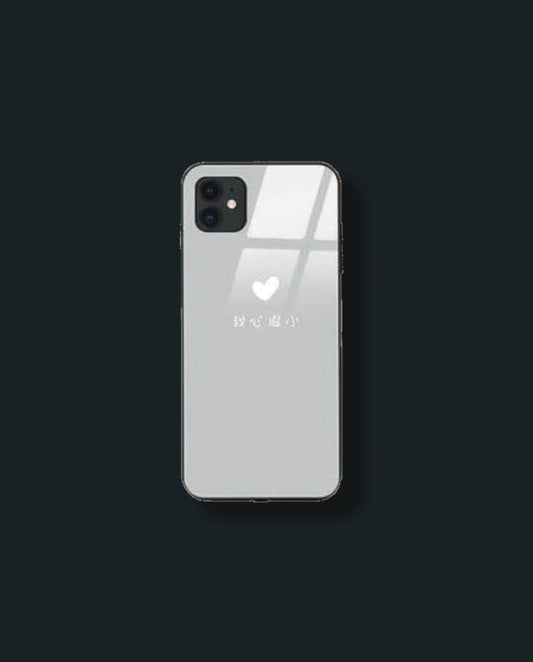 Coque de téléphone ICE-D "WHITE HEART" Ref : 116