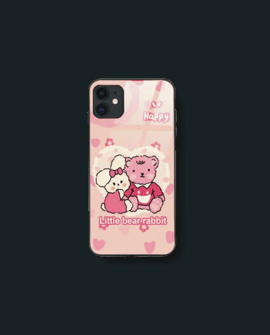 Coque de téléphone ICE-D "LIL RABBIT & BEAR"   Ref : 268